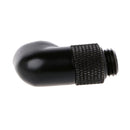G1/4" Matte Black 90 Degree Angle Rotary Adapter Hard Rigid Tubing Fitting gfd