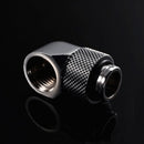 G1/4" Matte Black 90 Degree Angle Rotary Adapter Hard Rigid Tubing Fitting DGG