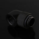 G1/4" Matte Black 90 Degree Angle Rotary Adapter Hard Rigid Tubing Fitting DGG