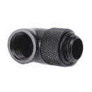 G1/4" Matte Black 90 Degree Angle Rotary Adapter Hard Rigid Tubing Fitting DGG