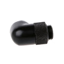 G1/4" Matte Black 90 Degree Angle Rotary Adapter Hard Rigid Tubing Fitting gfd