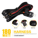 12V 40A LED Work Fog Light Bar Wiring Harness Relay Kit ON/OFF Switch Off Road f