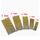 150pcs 1mm-3mm Titanium Coated HSS High Speed Steel Twist Drill Bit Set QLE