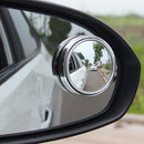 2 Frameless Blind Spot Mirror Wide-Angle Round HD Glass Convex Rearview Mirror