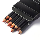 12PCS Waterproof Lipstick Lip Liner Long Lasting Matte Lipliner Pencil N TCZ