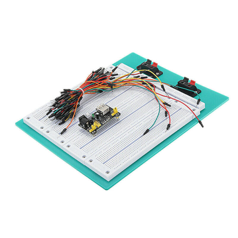 MB102 Point Solderless PCB Breadboard Power Supply Module Jump Wires Kit Set