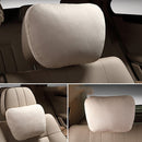 For Mercedes Benz Suede S Class Car Headrest Neck Pillows Seat Cushion Beige