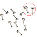 3 Packs 30 Pcs Dental Orthodontic Stainless Steel Crimpable Hook Long Type