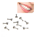 3 Packs 30 Pcs Dental Orthodontic Stainless Steel Crimpable Hook Long Type