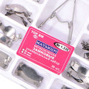 Dental Saddle Contoured Metal Matrices Matrix 36 pcs with Springclip TO QNY