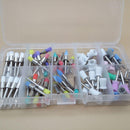 100 Pcs Dental White & Colorful Nylon Latch Flat Polishing Polisher Prophy MSZ