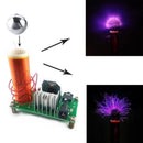 Mini Tesla Coil Plasma Speaker Electronic Kit 15W Kits With Stainless Ball DIY t
