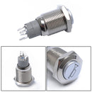 12V 3A Car LED Light Angel Eye Metal Push Button Toggle Switch Sales