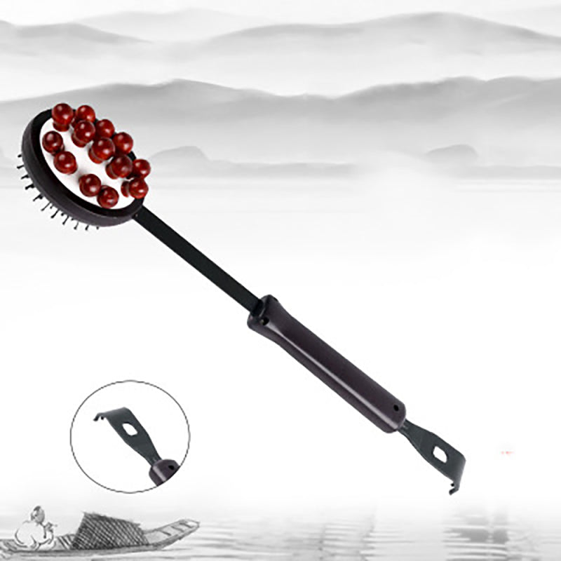 10" Long Black Red Plastic Back Knock Scratcher Relaxing Massage Hammer