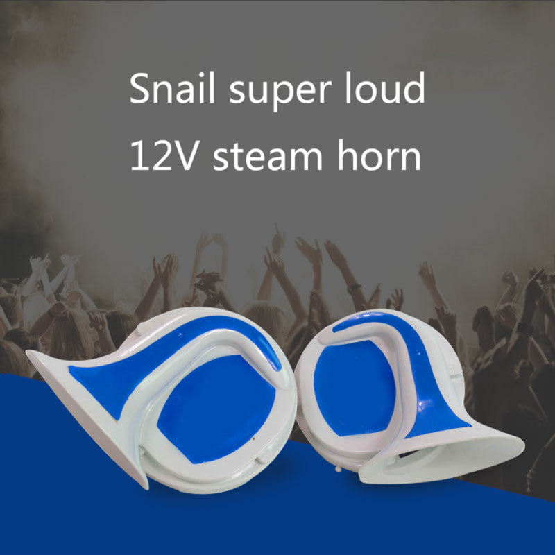 1 Set 12V Loud Car Truck 110DB Dual-tone Snail Electric Air Horn Universal vb c