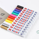 12pcs Car Waterproof Permanent Paint Marker Pen Tyre Tire Tread Rubber