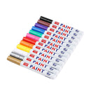 12pcs Car Waterproof Permanent Paint Marker Pen Tyre Tire Tread Rubber