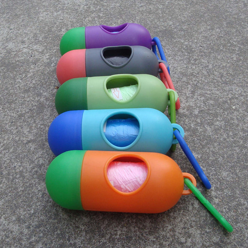 1 X Pet Garbage Clean Waste Poop Bag Carry Dog Bone Shape Dispenser Box  GPJ