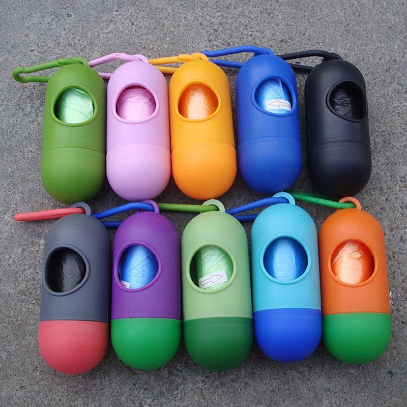 1 X Pet Garbage Clean Waste Poop Bag Carry Dog Bone Shape Dispenser Box  GPJ