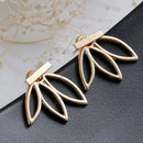 Fashion Women 4 Pairs Lady Lotus Flower Earrings Ear Hook Stud Jewelry Y IEM