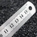 1PC 6'' inch / 15 cm Steel Metal Straight Ruler Precision Scale Dual Shield