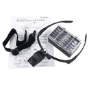 LED Head Light Magnifier Headband Headset Magnifying Glass Loupe 5 x Lens YM