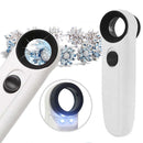 40X Magnifying Magnifier Glass Jeweler Eye Jewelry Loupe Loop with 2 LED L GDG