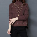 Women Multi-layer Chain Sequin Moon Pendant Crystal Choker Necklace Jewelry
