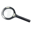 3X Handheld Magnifier Jeweler Loupe Illuminated Magnifying Glass w/ 3 C IOA