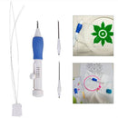 Stitching Pen Punch Tool Embroidery Needle Threader Tool for DIY Sewing AED
