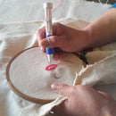 Stitching Pen Punch Tool Embroidery Needle Threader Tool for DIY Sewing AED