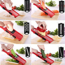 6 Blades Slicer Vegetable Cutter Potato Onion Carrot Grater Chopper fgh