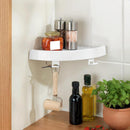 Shelf Organizer Punch-free Tripod Storage Rack Bathroom Seamless Wall-mou UOK
