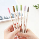 10pcs/set Metallic Markers Glitter Paint Pen Calligraphy Brush Pens for DI IJG