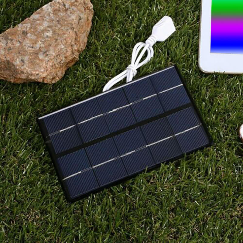5V 5W Portable USB Solar Panel Power Bank Tablet Phone Charger Camping  QLN WFX