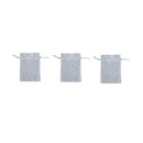 3x Small White Drawstring Gift Bag Cotton Cloth Jewelry Pouch Wedding Embr CGY