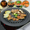 Black Korean Non Stick Barbeque Grill Pan - For Outdoor or Indoor Easy RRG