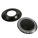 Black Korean Non Stick Barbeque Grill Pan - For Outdoor or Indoor Easy RRG