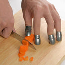 4pcs Finger Hand Protector Guard Stainless Steel Chop Slice Shield Kitche KGY