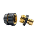 4 Pairs Garden Hose Quick Connect Set Pressure Washer Tap Adapter Connec CFM