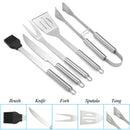 5pcs BBQ Barbecue Tool Set Stainless Steel Grill Grilling Accessory With C AKR