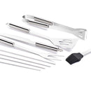 9pcs BBQ Barbecue Tool Set Stainless Steel Grill Grilling Accessory Wit MYZ EIN