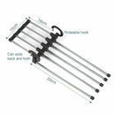 4pcs Pants Rack Shelves 5 in 1 Stainless Steel Multi-functional Wardrob ZLE