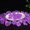 8 Set Alphabet Letter Number Fondant Cutter Mould Cake Cookie Decor Baking Mold