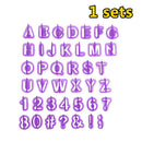8 Set Alphabet Letter Number Fondant Cutter Mould Cake Cookie Decor Baking Mold