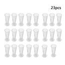 23pcs 100ml 1oz Plastic Measure Graduated Measuring Rice Medicine Cup Liqu MKB