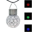 3X Solar Ball Garden Hang Outdoor Landscape Color Change LED Lamp Walkway BUN