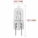 30pcs G8 120V 20W Halogen Light Lighting Lamp Bulb Volt G8 Pin Halogen