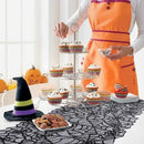Halloween Spider Web Table Runner Black Lace Tablecloth Cover Party Tab GKM