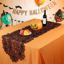 Halloween Spider Web Table Runner Black Lace Tablecloth Cover Party Tab GKM